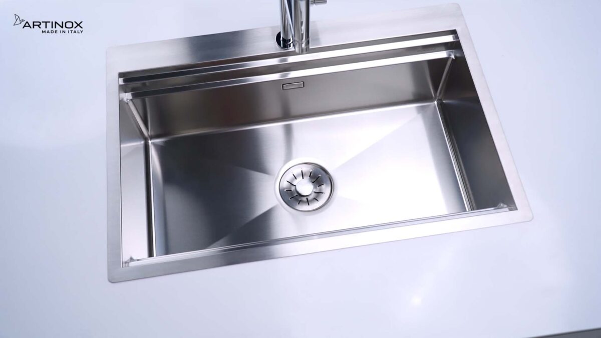 Chậu rửa bát inox NOBINOX ARTINOX TITANIUM NA805T 00008ALPBRI70 1 hố - Ảnh 9