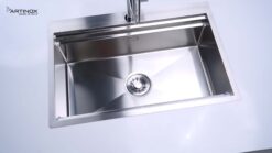hinh anh thuc te Chau rua bat inox NOBINOX ARTINOX TITANIUM NA805T 00008ALPBRI70 6