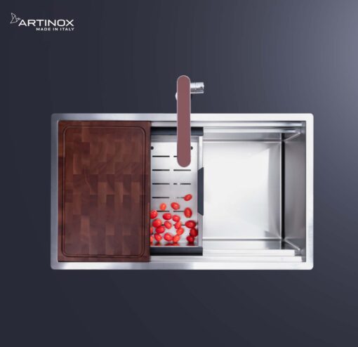 hinh anh thuc te Chau rua bat inox NOBINOX ARTINOX TITANIUM NA875U 00008PI704025 1
