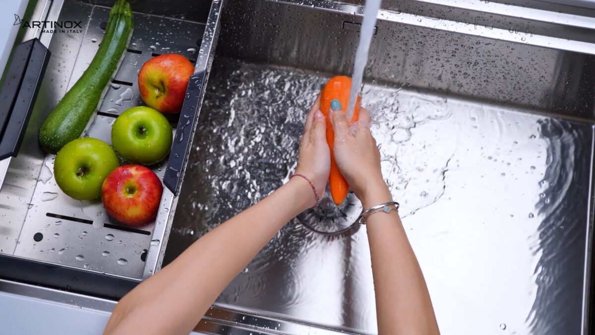 Chậu rửa bát inox NOBINOX ARTINOX TITANIUM NA885U 00008PI814025 1 hố - Ảnh 14