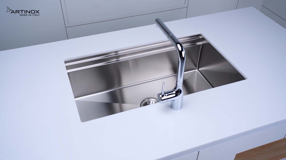 Chậu rửa bát inox NOBINOX ARTINOX TITANIUM NA885U 00008PI814025 1 hố - Ảnh 8