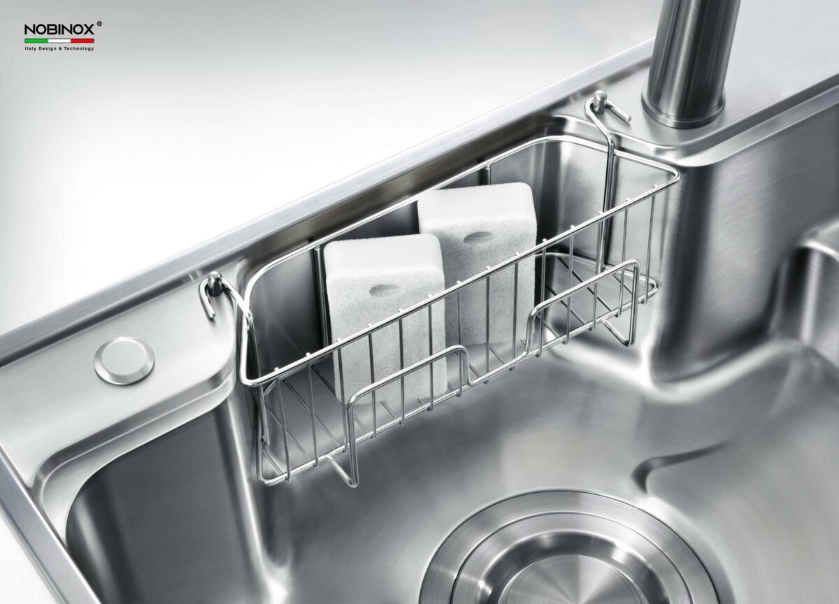 Chậu rửa bát inox NOBINOX HIGON NH905 1 hố - Ảnh 8