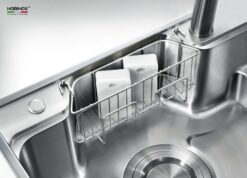 hinh anh thuc te Chau rua bat inox NOBINOX HIGON NH905 5