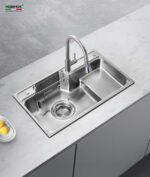 Chậu rửa bát inox NOBINOX HIGON NH905 1 hố - Ảnh 11