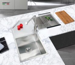 hinh anh thuc te Chau rua bat inox NOBINOX LIKEN NL700 2