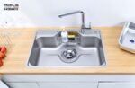 Chậu rửa bát inox NOBINOX LIKEN NL724D 1 hố - Ảnh 6