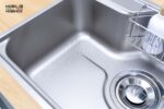 Chậu rửa bát inox NOBINOX LIKEN NL724D 1 hố - Ảnh 8