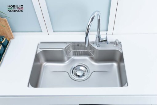 hinh anh thuc te Chau rua bat inox NOBINOX LIKEN NL725D 1