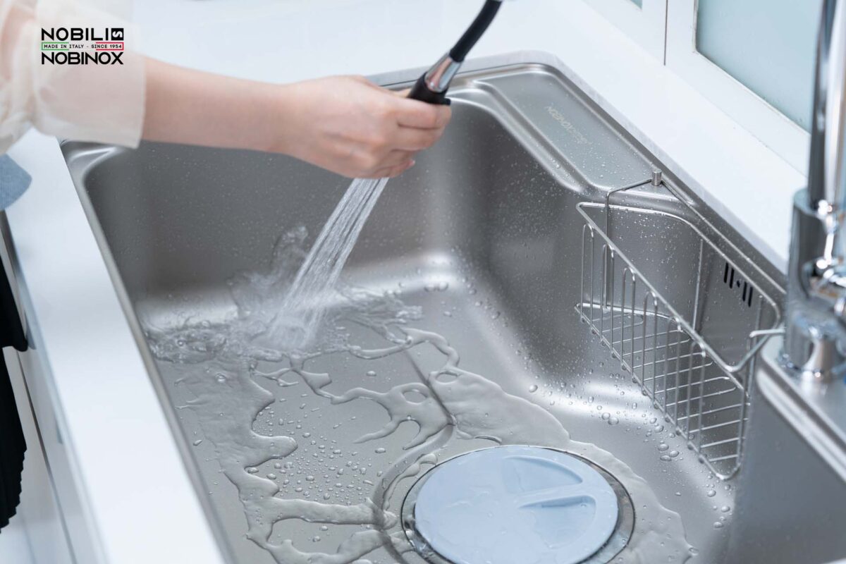 Chậu rửa bát inox NOBINOX LIKEN NL725D 1 hố - Ảnh 13