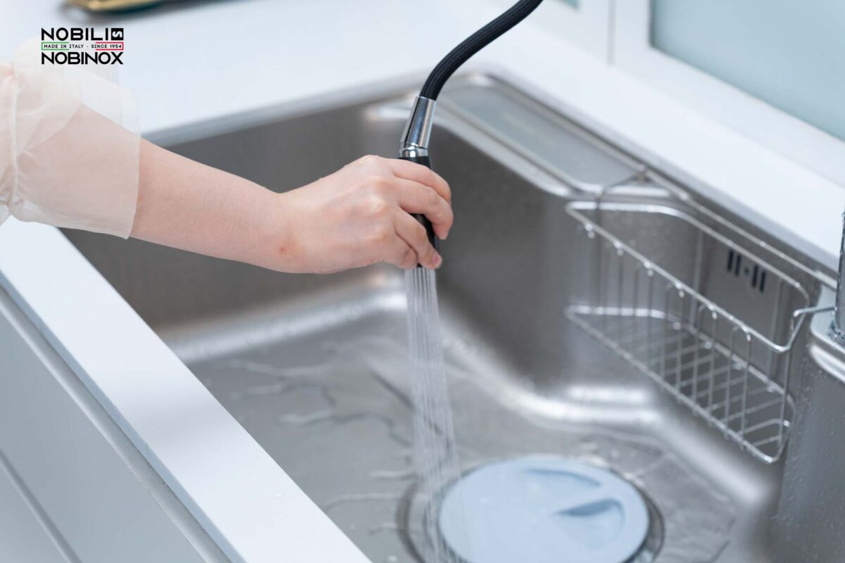 Chậu rửa bát inox NOBINOX LIKEN NL725D 1 hố - Ảnh 14