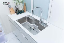 hinh anh thuc te Chau rua bat inox NOBINOX LIKEN NL725D 2