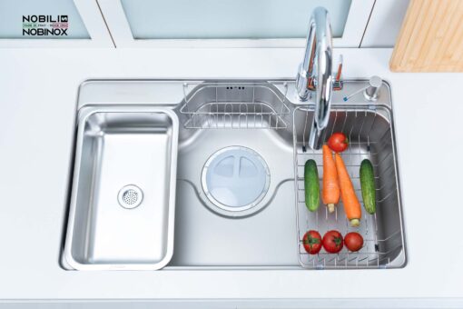 hinh anh thuc te Chau rua bat inox NOBINOX LIKEN NL725D 8