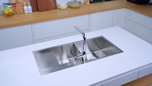 hinh anh thuc te Chau rua bat inox NOBINOX LIKEN NL746 1