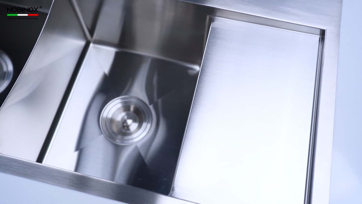 Chậu rửa bát inox NOBINOX LIKEN NL746 2 hố - Ảnh 8