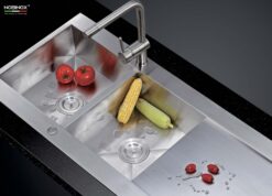 hinh anh thuc te Chau rua bat inox NOBINOX LIKEN NL749 2