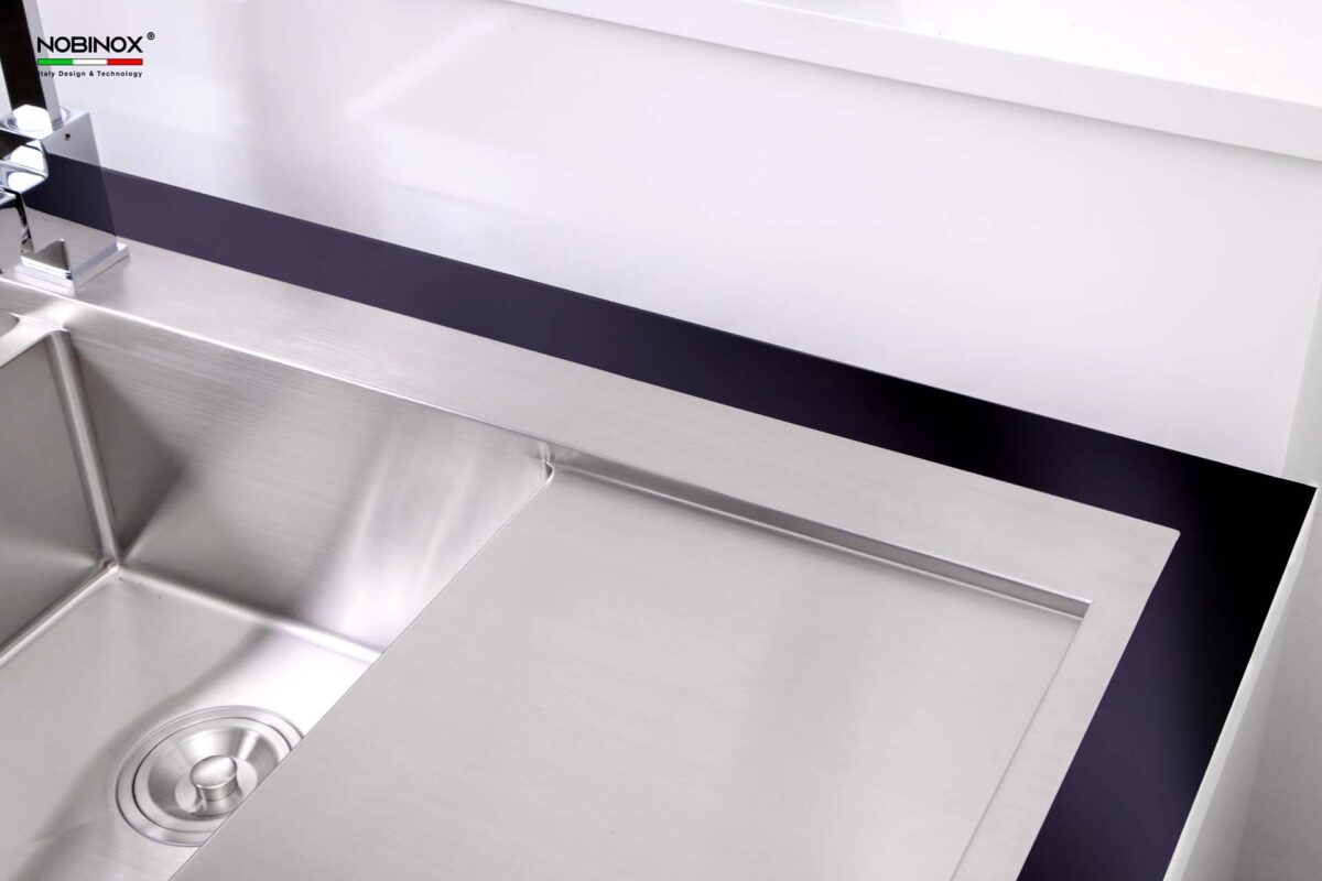 Chậu rửa bát inox NOBINOX LIKEN NL749 2 hố - Ảnh 7