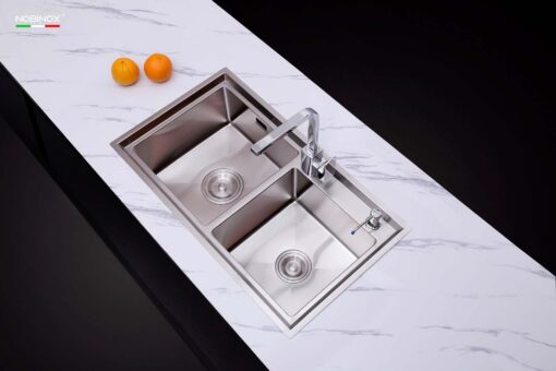 hinh anh thuc te Chau rua bat inox NOBINOX LIKEN NL786 3