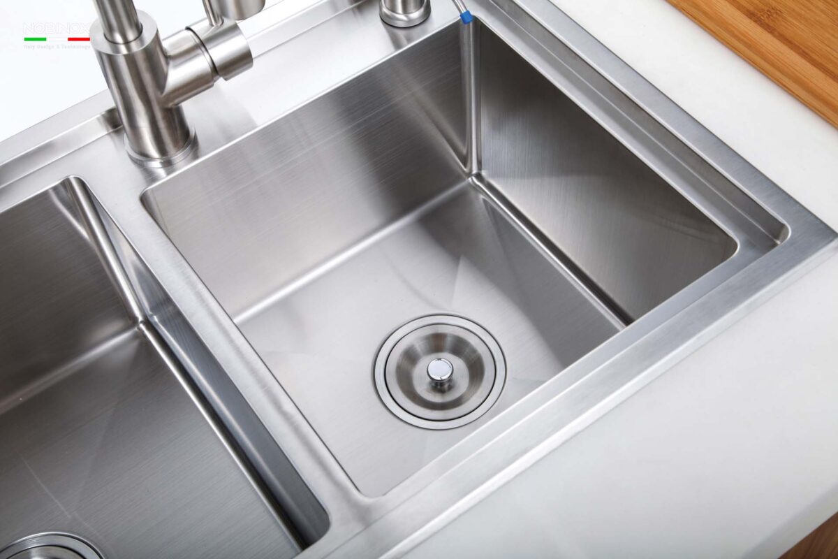 Chậu rửa bát inox NOBINOX LIKEN NL786 2 hố - Ảnh 12