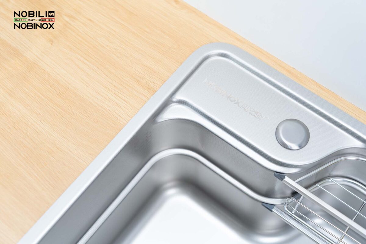Chậu rửa bát inox NOBINOX LIKEN NL792D 1 hố - Ảnh 7