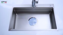 hinh anh thuc te Chau rua bat inox NOBINOX LIRA NJ560D 1
