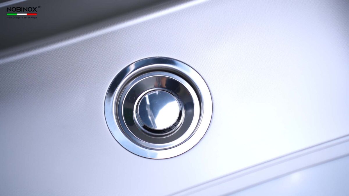 Chậu rửa bát inox NOBINOX LIRA NJ564D 1 hố - Ảnh 10