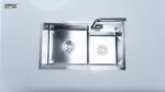 Chậu rửa bát inox NOBINOX LUMIA NJ507D 2 hố - Ảnh 4