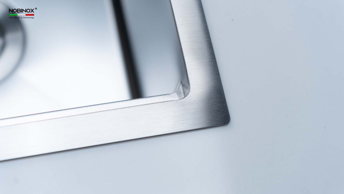 Chậu rửa bát inox NOBINOX LUMIA NJ507D 2 hố - Ảnh 8