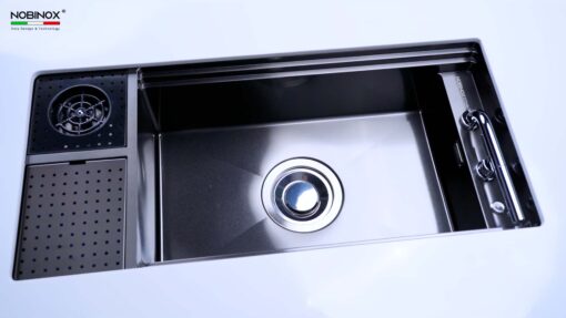 hinh anh thuc te Chau rua bat inox NOBINOX LUMIA NJ511B 1