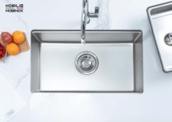 hinh anh thuc te Chau rua bat inox NOBINOX ROSA NN974DT 3