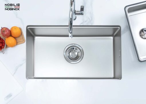 hinh anh thuc te Chau rua bat inox NOBINOX ROSA NN974DT 3