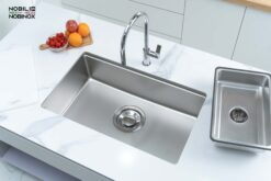 hinh anh thuc te Chau rua bat inox NOBINOX ROSA NN974DT 4