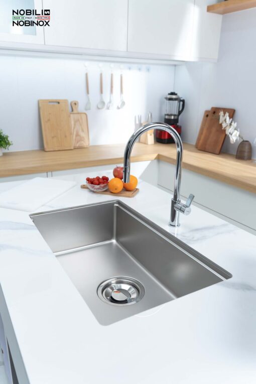 hinh anh thuc te Chau rua bat inox NOBINOX ROSA NN974DT 5