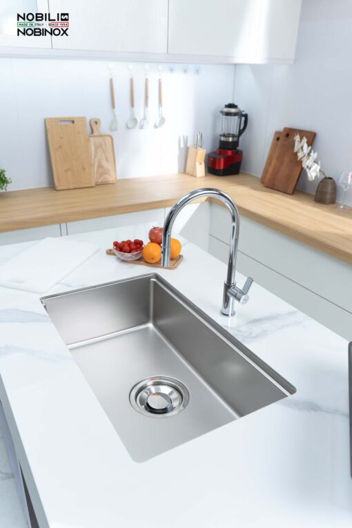 hinh anh thuc te Chau rua bat inox NOBINOX ROSA NN974DT 6