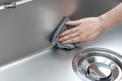 hinh anh thuc te Chau rua bat inox NOBINOX ROSA NN974DT 9