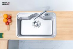 hinh anh thuc te Chau rua bat inox NOBINOX ROSA NN975D 4