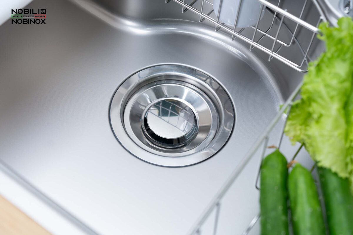 Chậu rửa bát inox NOBINOX ROSA NN975D 1 hố - Ảnh 12