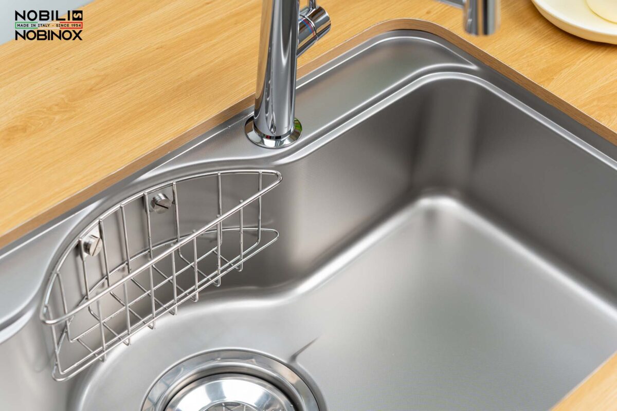 Chậu rửa bát inox NOBINOX ROSA NN995D 1 hố - Ảnh 13