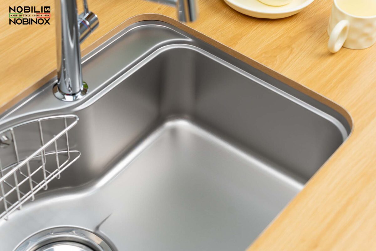 Chậu rửa bát inox NOBINOX ROSA NN995D 1 hố - Ảnh 14