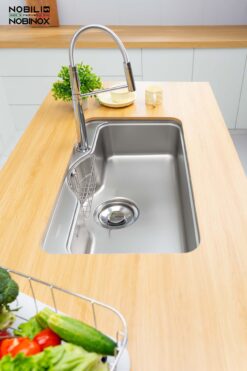 hinh anh thuc te Chau rua bat inox NOBINOX ROSA NN995D 12