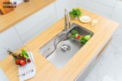 hinh anh thuc te Chau rua bat inox NOBINOX ROSA NN995D 13