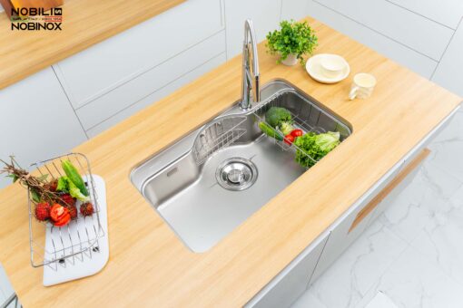 hinh anh thuc te Chau rua bat inox NOBINOX ROSA NN995D 14