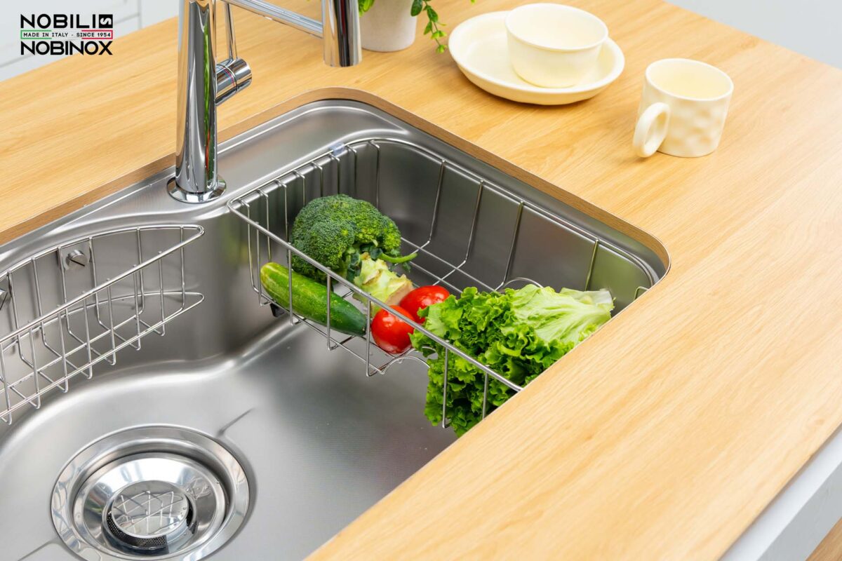 Chậu rửa bát inox NOBINOX ROSA NN995D 1 hố - Ảnh 18