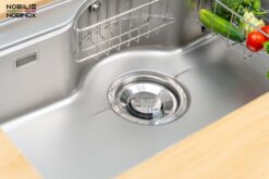 hinh anh thuc te Chau rua bat inox NOBINOX ROSA NN995D 16