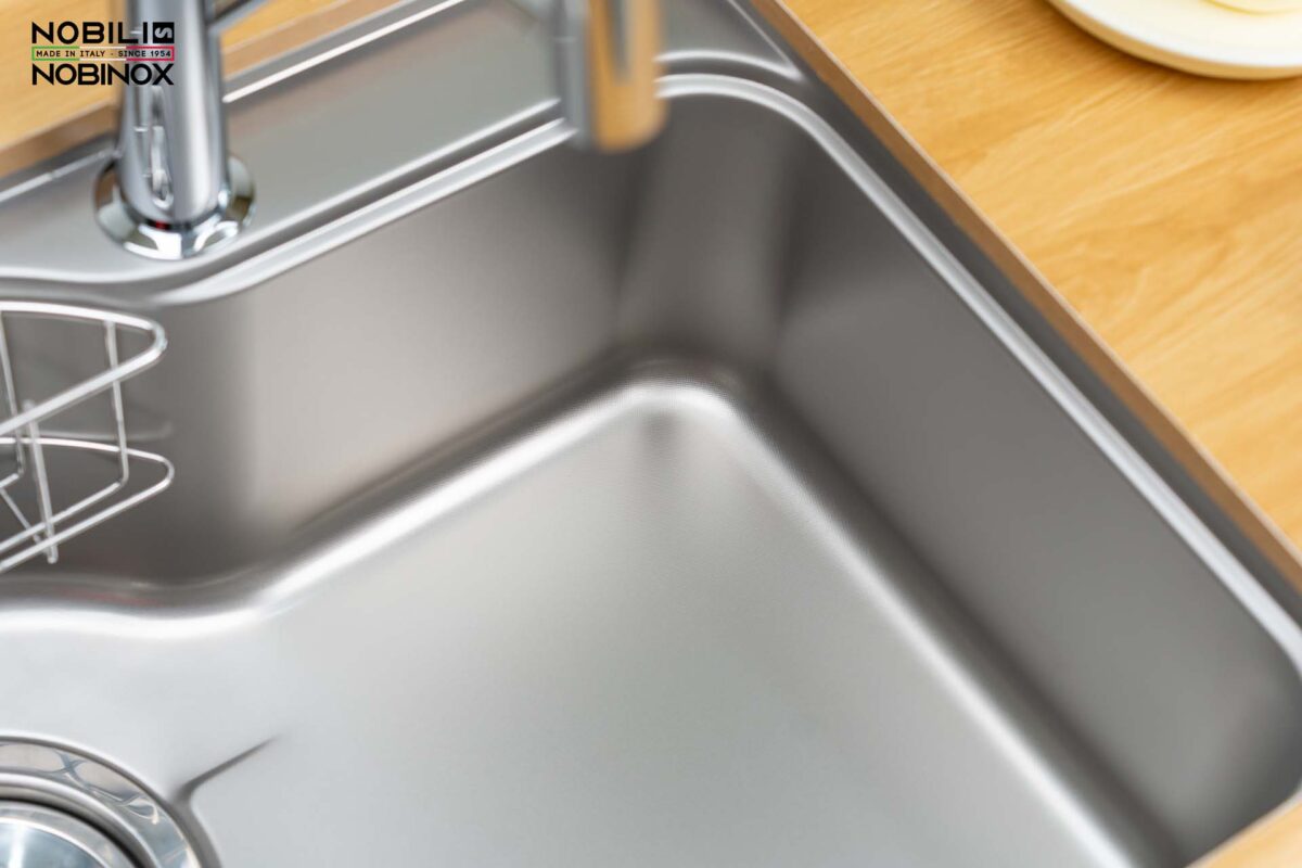 Chậu rửa bát inox NOBINOX ROSA NN995D 1 hố - Ảnh 12