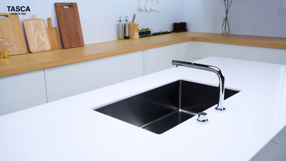 Chậu rửa bát inox NOBINOX TASCA CANOVA NT600B BA7000X 1 hố - Ảnh 4