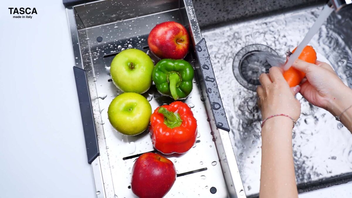Chậu rửa bát inox NOBINOX TASCA CANOVA NT600B BA7000X 1 hố - Ảnh 13