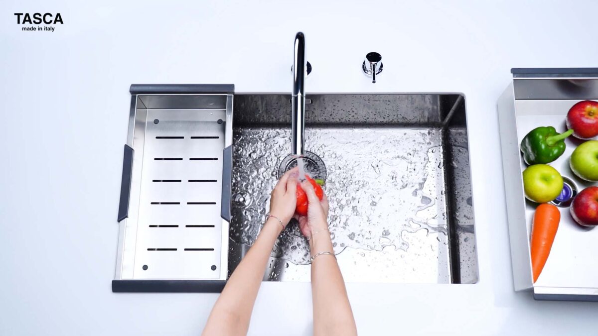 Chậu rửa bát inox NOBINOX TASCA CANOVA NT600B BA7000X 1 hố - Ảnh 5