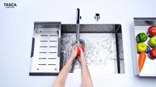 hinh anh thuc te Chau rua bat inox NOBINOX TASCA CANOVA NT600B BA7000X 2