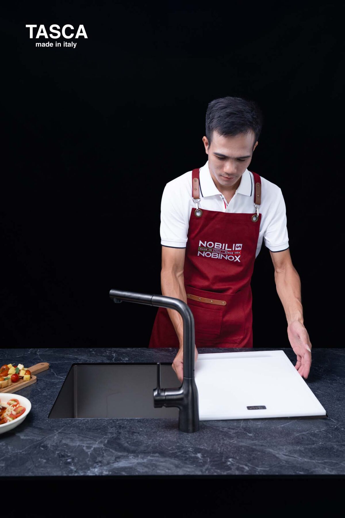 Chậu rửa bát inox NOBINOX TASCA DURIX NT622N CA70FD 1 hố - Ảnh 6