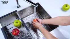 hinh anh thuc te Chau rua bat inox NOBINOX TASCA PURA NT654U BA5000I 5
